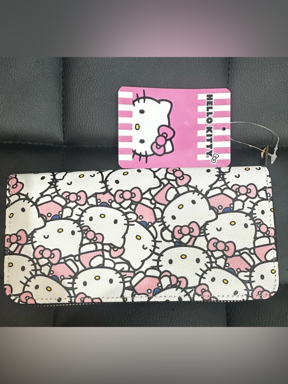 Hello Kitty Pink & White Character Print Clutch